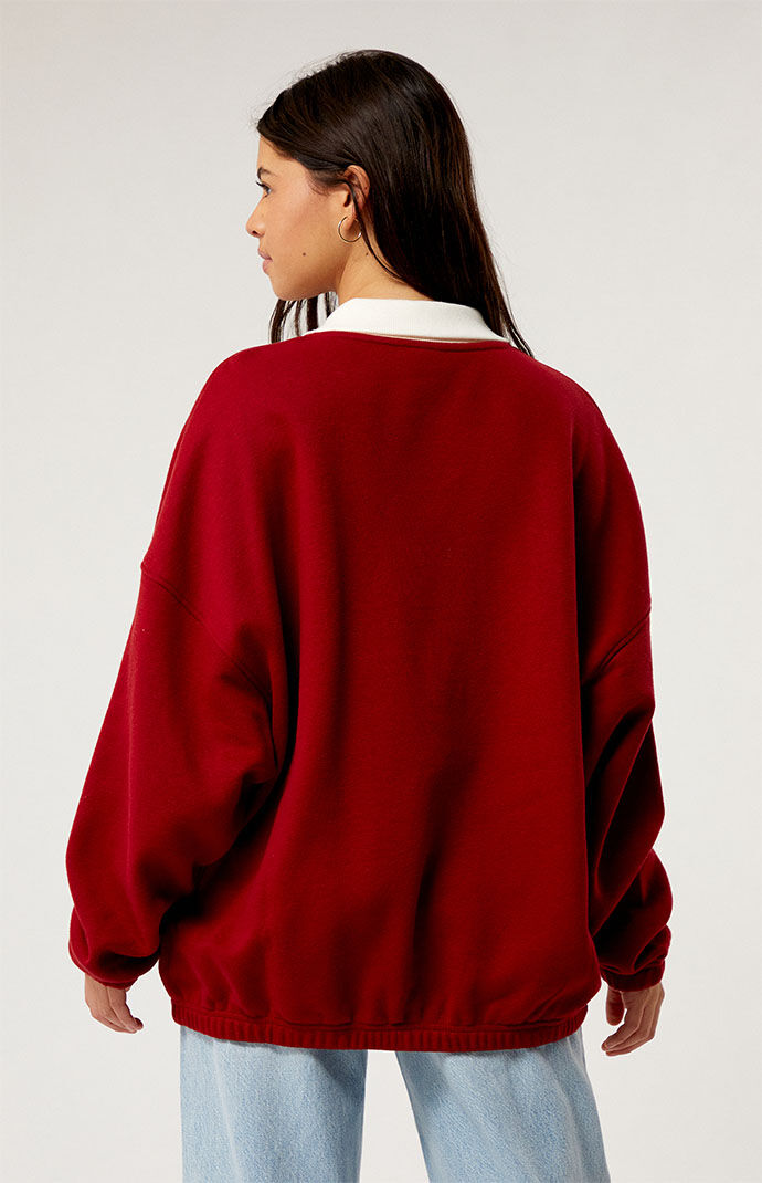 Oversized sales polo sweatshirt