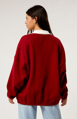 By PacSun Oversized Polo Sweatshirt image number 4