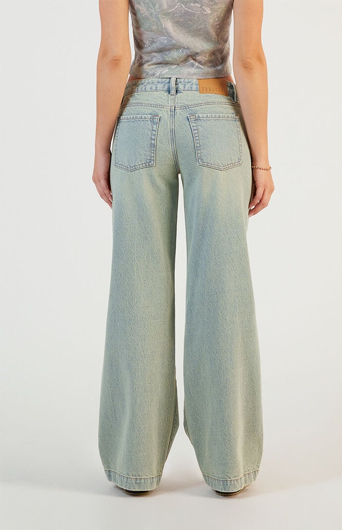 Pacsun Casey Low Rise Baggy Jeans Light Indigo Washed