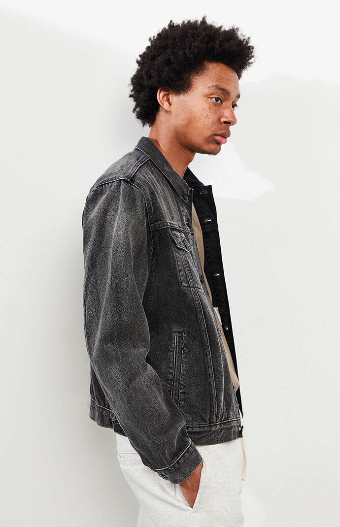 Black Classic Fit Denim Jacket