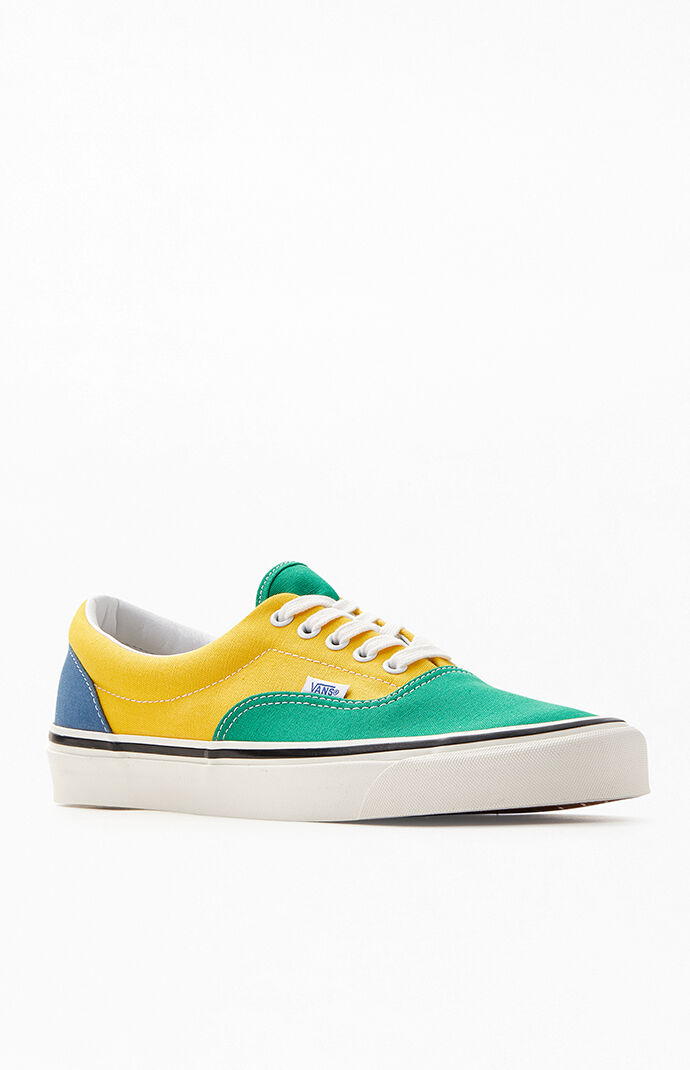 blue yellow green vans
