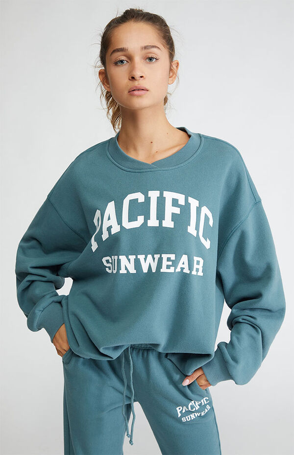 Pacific Sunwear Surplice Oversized Sweatshirt - Main Image