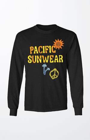 Pacific Sunwear Mushrooms Long Sleeve T-Shirt image number 1