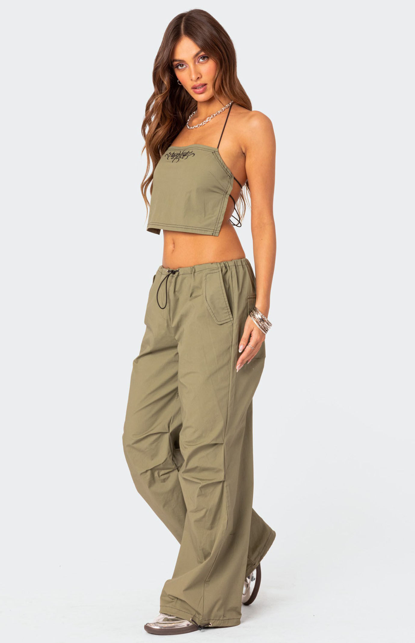 Edikted Fey Cargo Parachute Pants | PacSun