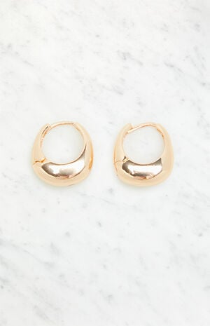 Gold Hoop Earrings image number 1
