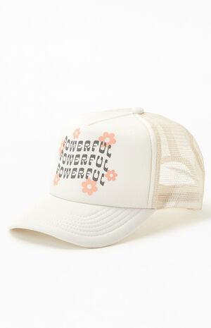 Powerful Flowers Trucker Hat image number 4