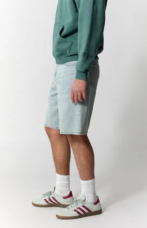 Parker Baggy Jean Shorts Light Blue Tint image number 3