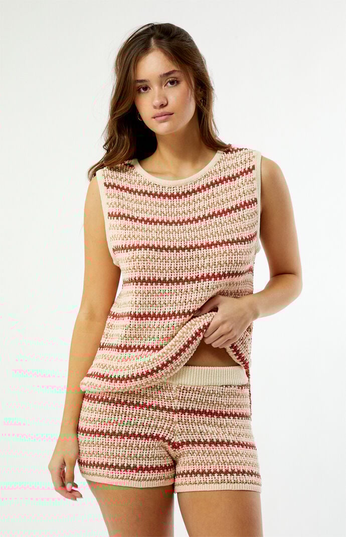 Rhythm Tami Striped Knit Shorts