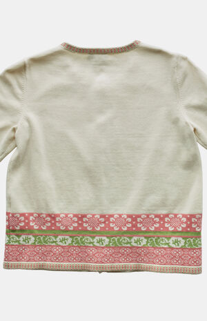 2000s Floral Crew Neck Cardigan image number 2