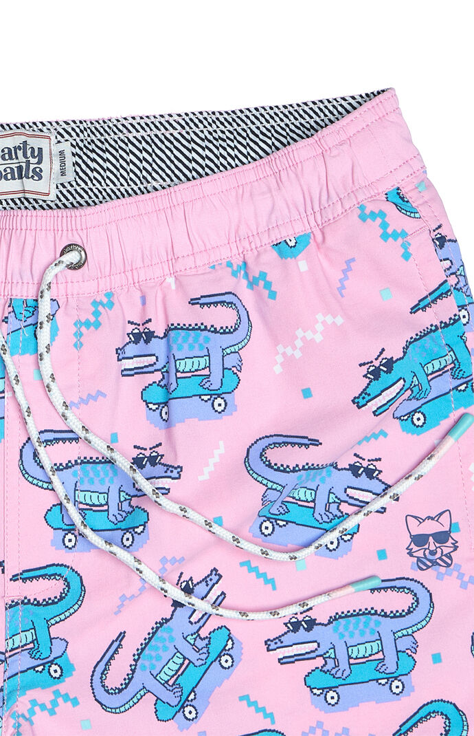8 Bit Gator 16" Swim Trunks