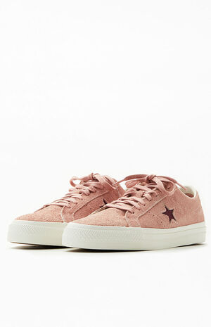 Pink One Star Vintage Suede Shoes image number 2