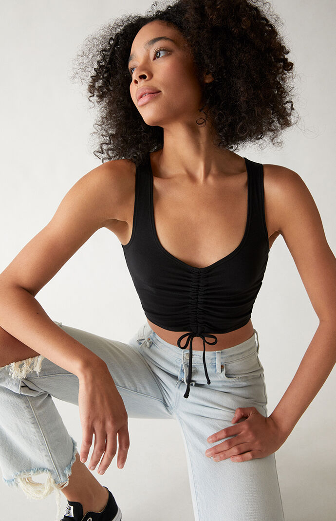 PacCares Cinched Front Tank Top | Pacsun