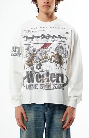 Western Cropped Long Sleeve T-Shirt image number 3