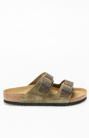 Arizona Mixed Leather Sandal Thyme