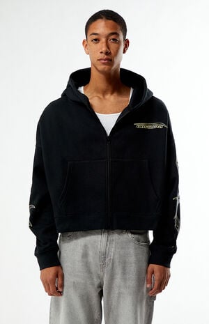 Obscura Cropped Full Zip Hoodie image number 1