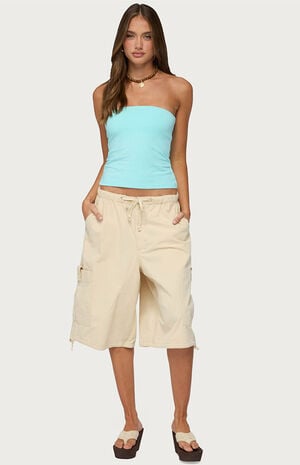 Azul Oversized Cargo Bermuda Shorts image number 4