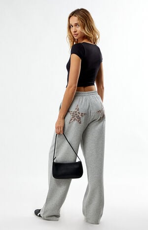 Leopard Star Baggy Sweatpants