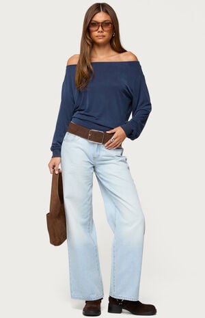 Nannie Off Shoulder Oversized Top image number 5