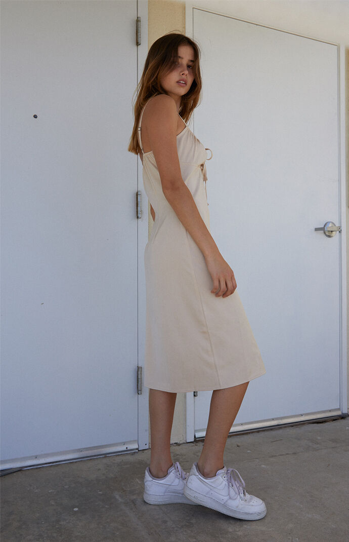 Tie Front Midi Dress