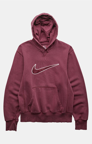 2000s Nike Maroon Pullover Hoodie image number 1