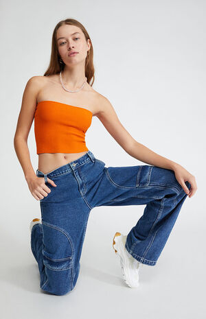 Basic Sweater Tube Top image number 4