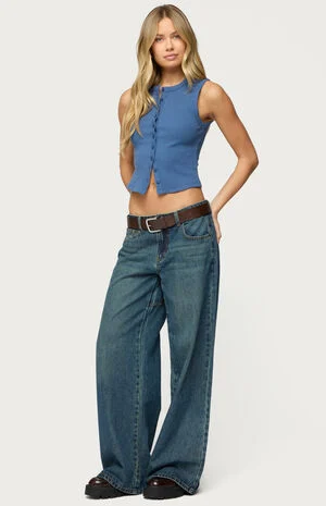 Basel Button Up Tank Top image number 4