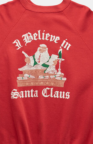 '90s I Believe in Santa Claus Crew Neck Sweatshirt image number 4