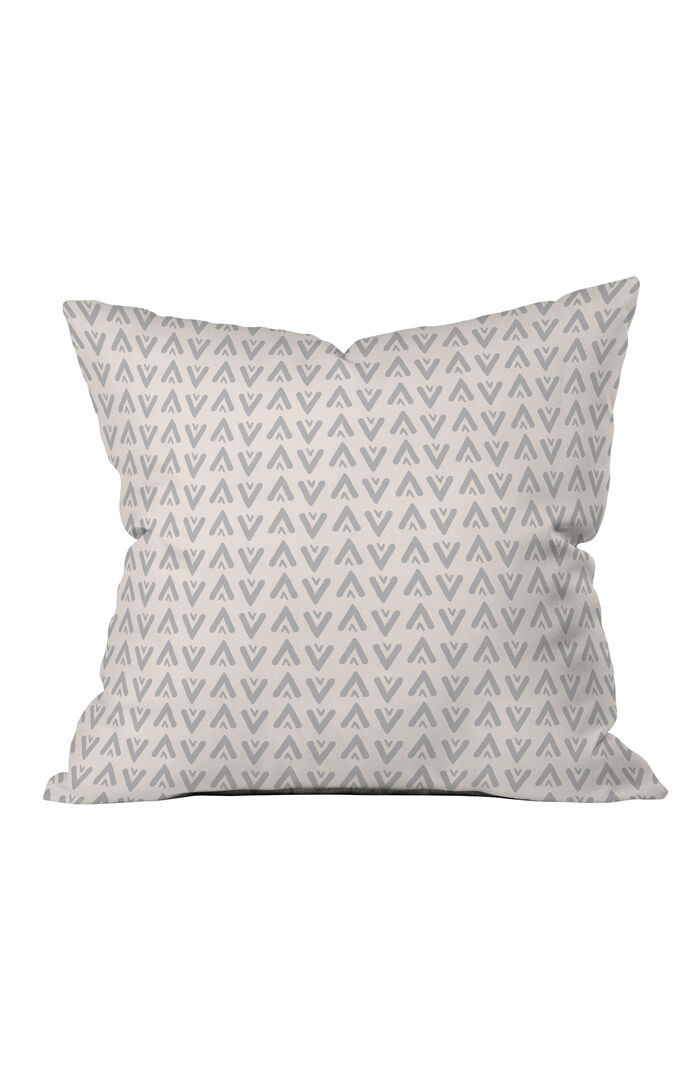 Grey Arrows Throw Pillow