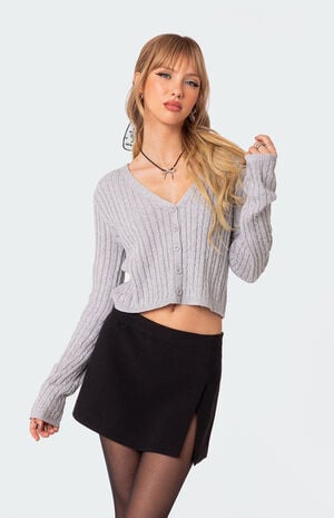 Elliot Cable Knit Cardigan image number 1