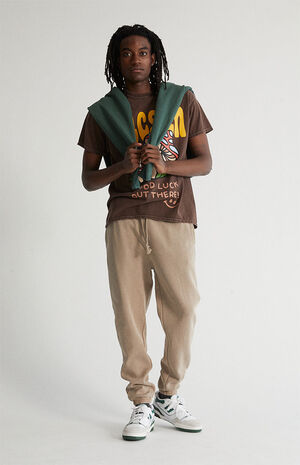Desert Taupe Fleece Sweatpants Desert Taupe Fleece Sweatpants image number null