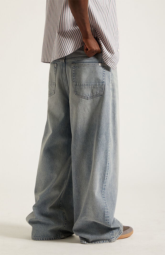 Pacsun Ryder Ultra Baggy Jeans Light Blue