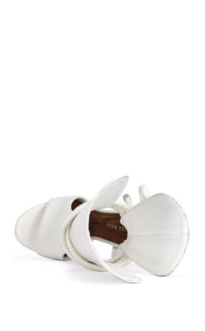 Women's Douma White Wedge Sandals image number 4