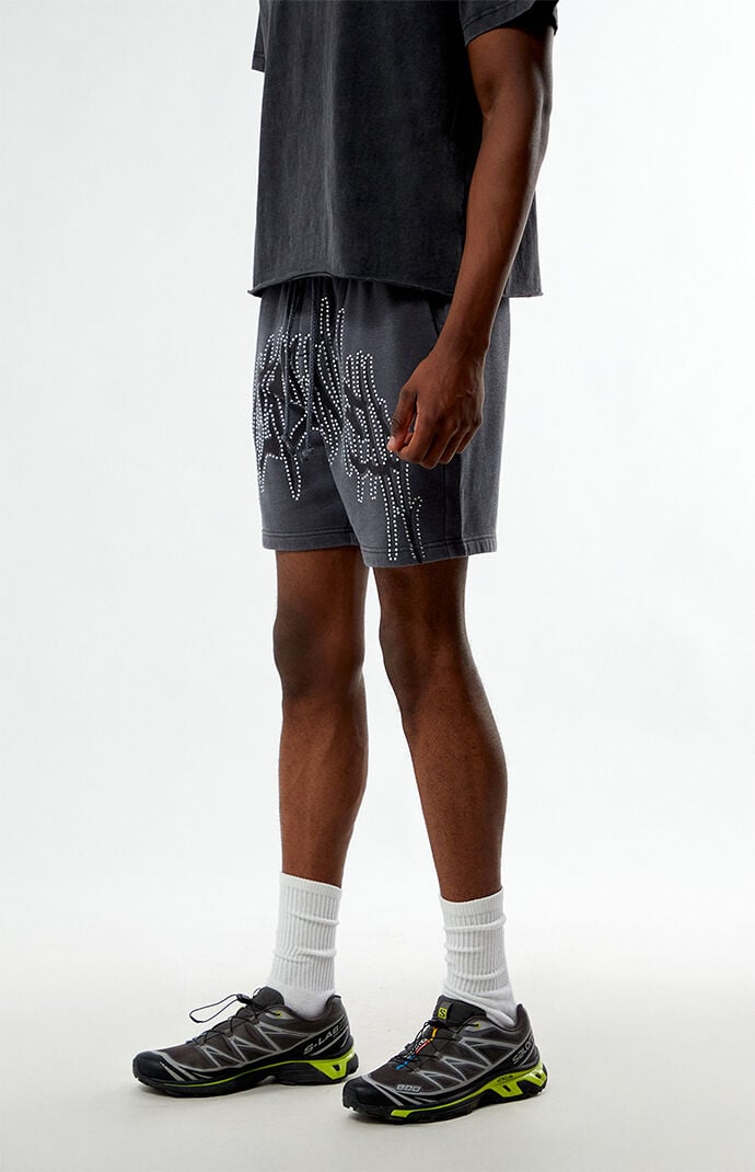 Pacsun Handstyles Studded Fleece Sweat Shorts | PacSun