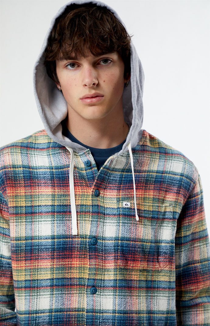 Pacsun flannel hoodie top