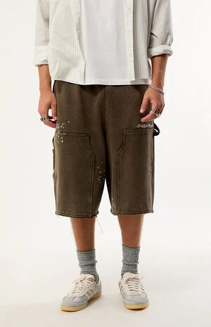 Fleece Carpenter Sweat Shorts image number 2