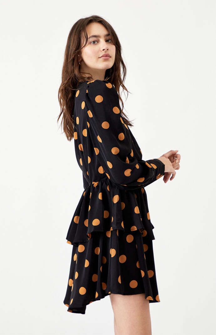 Dot Print Mini Dress