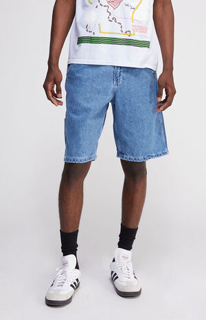 Drill Chore Loose Denim Shorts image number 2