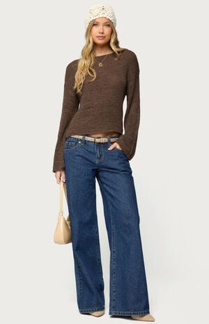 Drop Shoulder Light Knit Sweater image number 5