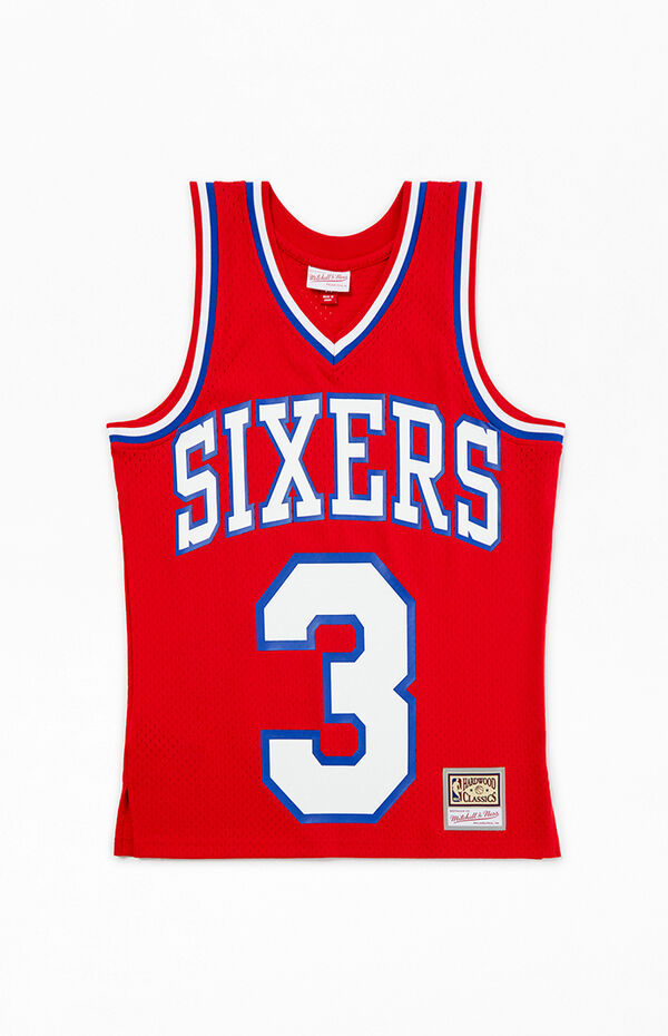 Mitchell & Ness Allen Iverson Sixers Jersey | Pacsun