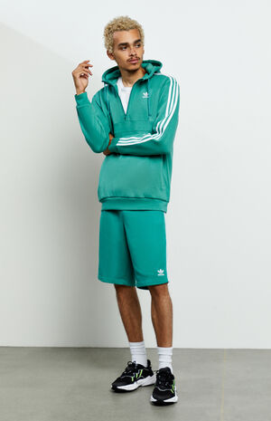 adidas 3-Stripes Quarter Zip Hoodie | PacSun