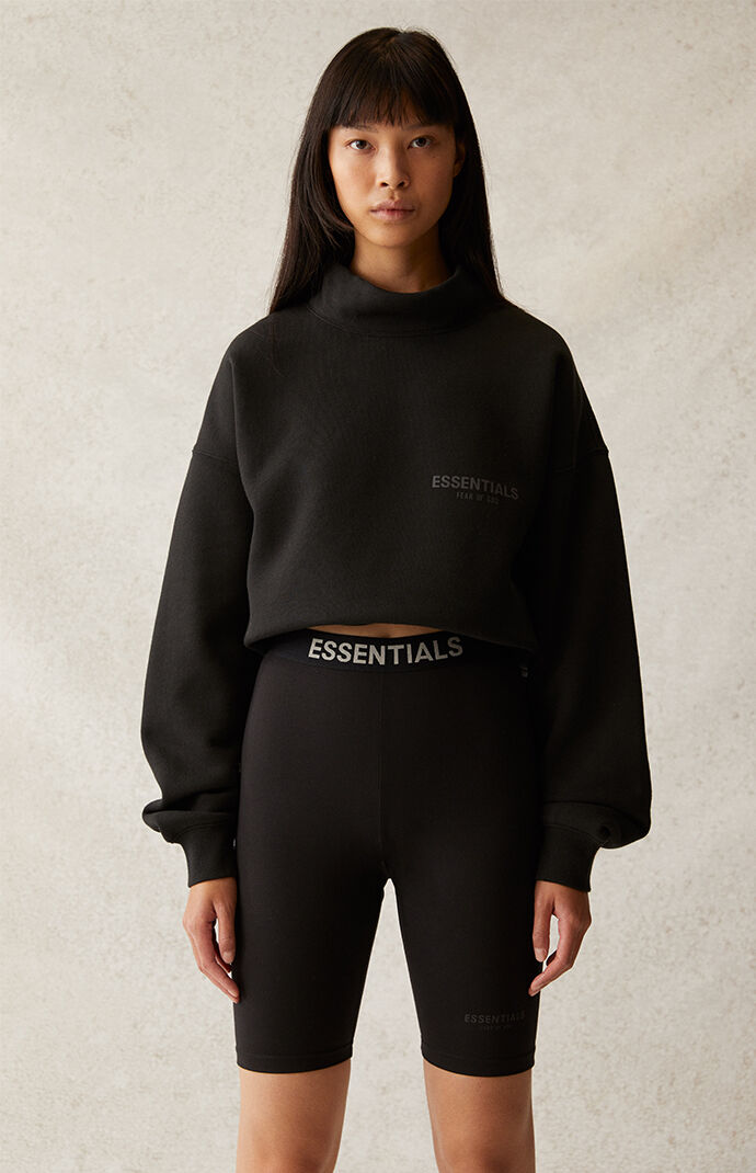 Fear of God Essentials Black Biker Shorts PacSun