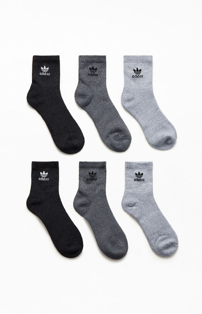6-Pack Trefoil Quarter Socks
