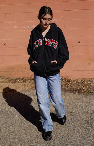 New York Full Zip Oversized Hoodie image number 4