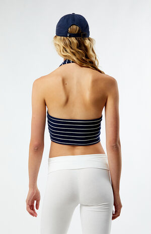 Vintage Wash Ribbed Halter Top image number 3