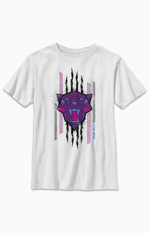 Kids Black Panther Scratch T-Shirt image number 1
