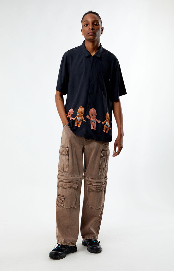 HUF TAGGED RESORT SHIRT ブラック HUF Tagged Resort Shirt | PacSun