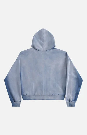 Boxy Badge Zip Up Hoodie image number 5