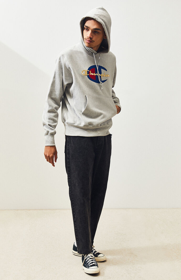 blue champion hoodie pacsun