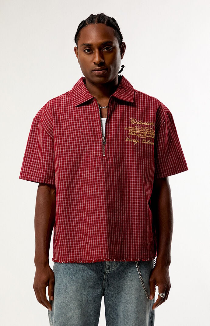 Budweiser by Pacsun Stamp Logo Woven Shirt