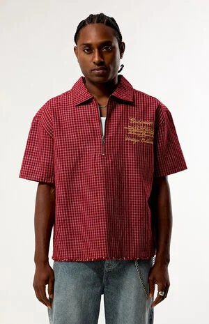 by Pacsun Stamp Logo Woven Shirt image number 1
